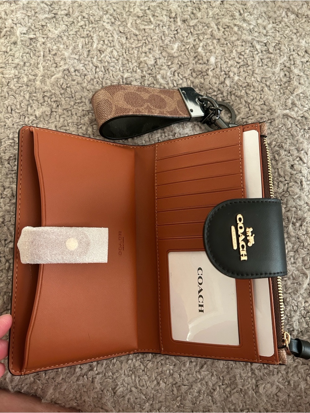COACH TECH PHONE WALLET AND KEYCHAIN FOB NWT - Picture 4 of 8